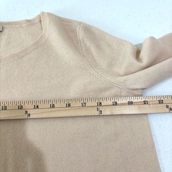 Joie Cream Ivory Cashmere Wool Sweater Tunic Women S Asymmetric Hem Relaxed Fit - Picture 8 of 11